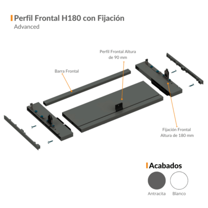 Advanced Perfil Frontal H180 con Fijación