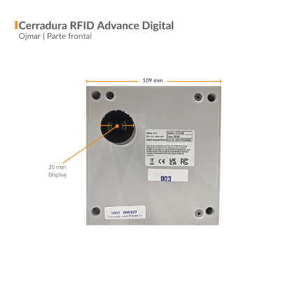 Cerradura OJMAR RFID advance Digital Parte Frontal_033.A0003