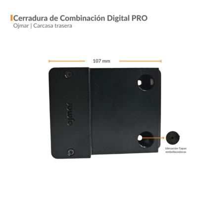 Cerradura OJMAR de Combinación Digital Pro Carcasa trasera_3010.AHT50013 (2)