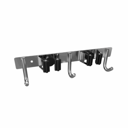 Porta Escobas Qualita 3 ganchos + 2 Soportes - Imagen 3