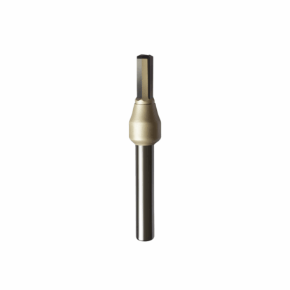 Fresa Welldone Corte Recto Industrial Espigo de 1/4 Acanalar