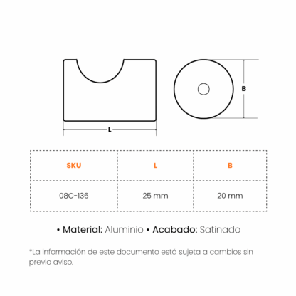 Botón Qualita Satinado - Imagen 2