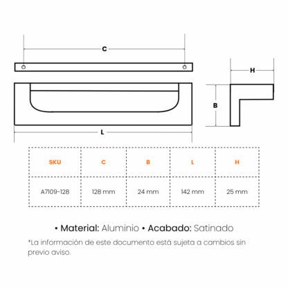 Manija Qualita A7109 Satinada - Imagen 2