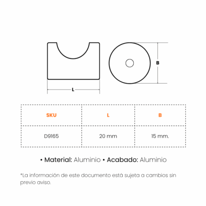Botón Bialiti en Aluminio - Imagen 2