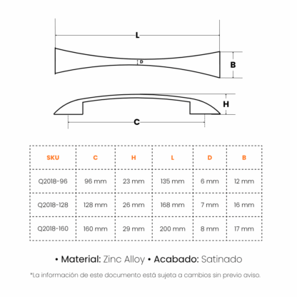 Manija Qualita Arco Satinada - Imagen 2