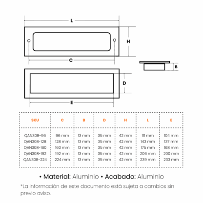 Manija Cazuela Qualita en Aluminio - Imagen 2