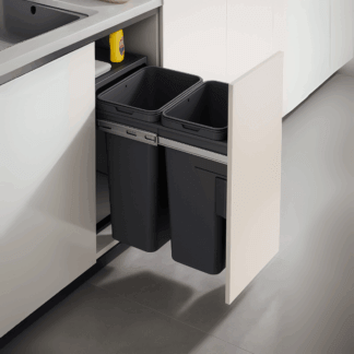 Basurera Doble TFC Frente Madera 52 L