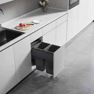 Basurera Doble TFC Frente Madera 36 L